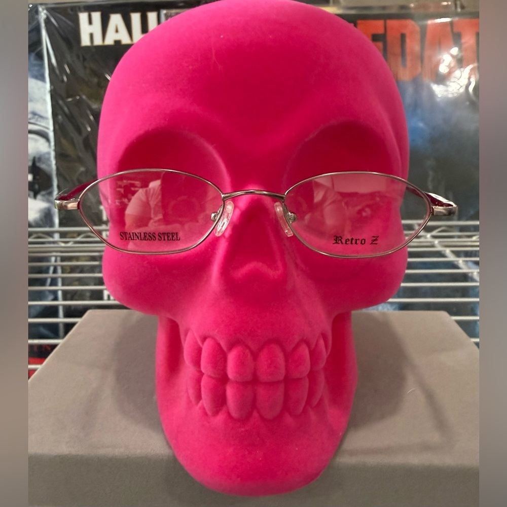 HB Retro Z #3 Rose Oval Eyeglass Stainless Steel 47-20-135mm Made in China NWOT